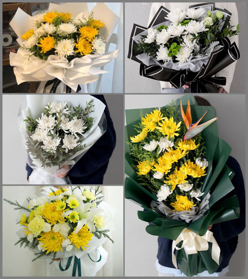 山东莱芜莱城区大王庄镇照嘴村白事花束代送
